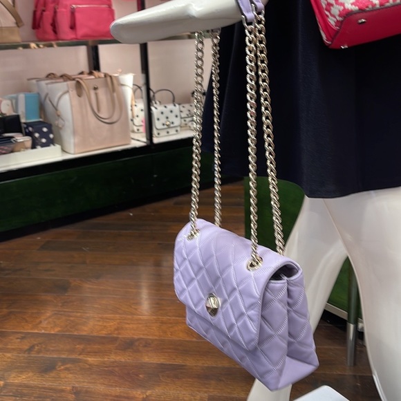 Kate Spade WKRU7074 Natalia Small Flap Crossbody In Lilac Frost - Picture 3 of 16